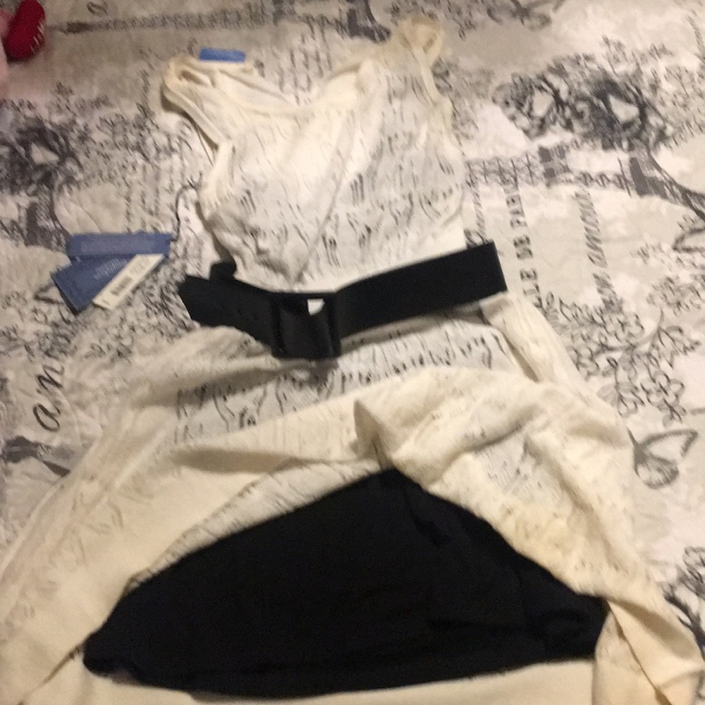 Vera wang spaghetti strap sweater dress